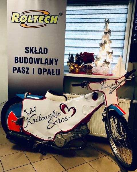 Motocykl żużlowy do wylicytowania na Meczu Charytatywnym Gwiazdy na Gwiadkę